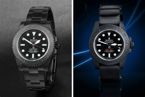 This Blacked Out Rolex Military Submariner Is 